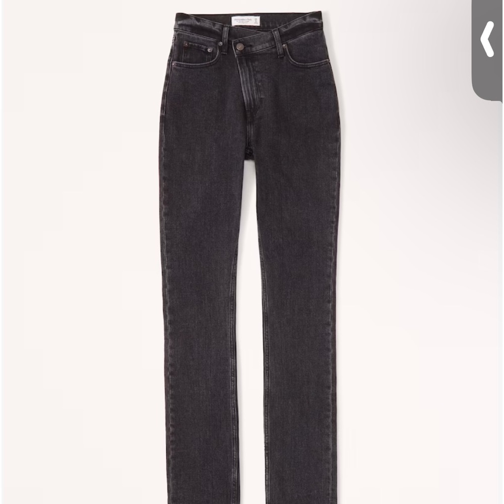 Abercrombie and fitch crossover waist 90’s slim straight ultra high rise size 30